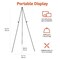 Easel Stand, Instant Floor Poster, Lightweight, Collapsible and Portable with Tripod Base, Black Steel(supports 5 pounds)